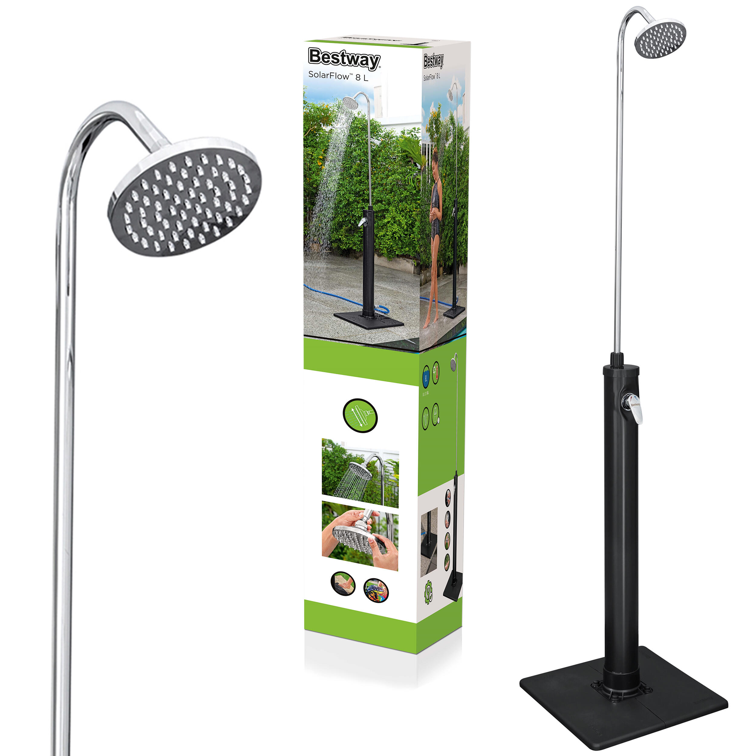 Bestway - Douche Randonnée - Portable Noire Adulte - Douche - Gris|noir - Taille Unique - Decathlon