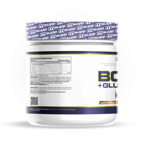 L-Glutamina Kyowa + BCAA - 500g Bebida Energetica de MM Supplements