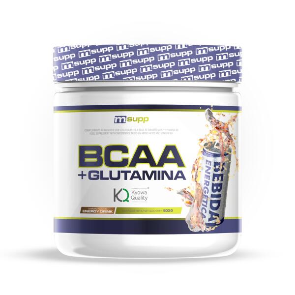 L-Glutamina Kyowa + BCAA - 500g Bebida Energetica de MM Supplements