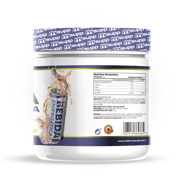 L-Glutamina Kyowa + BCAA - 500g Bebida Energetica de MM Supplements