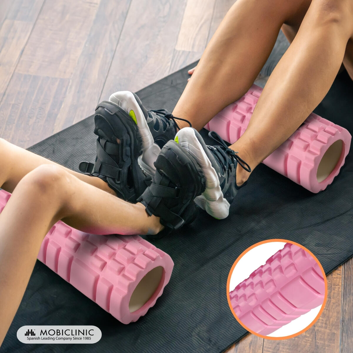Massage roller Veelzijdig Lichtgewicht Voorkomt blessures Roze FitRoller 3/7