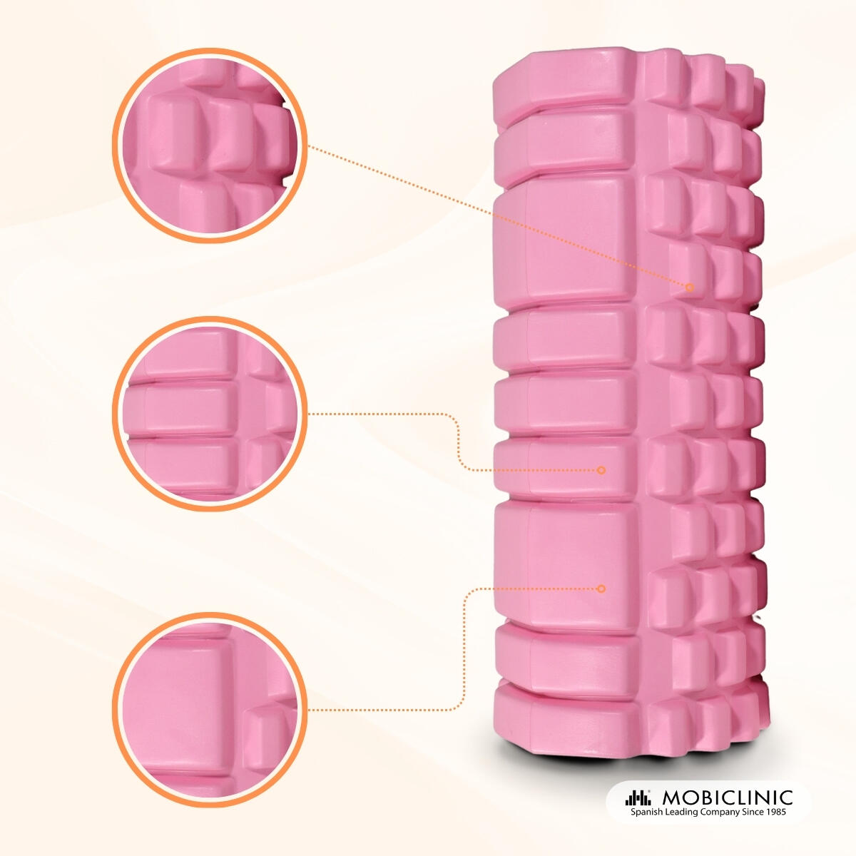 Massage roller Veelzijdig Lichtgewicht Voorkomt blessures Roze FitRoller 7/7