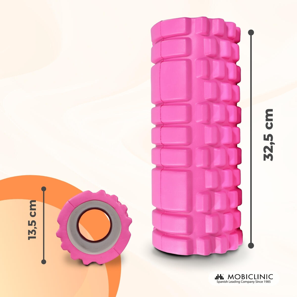 Massage roller Veelzijdig Lichtgewicht Voorkomt blessures gumroze FitRoller 2/7