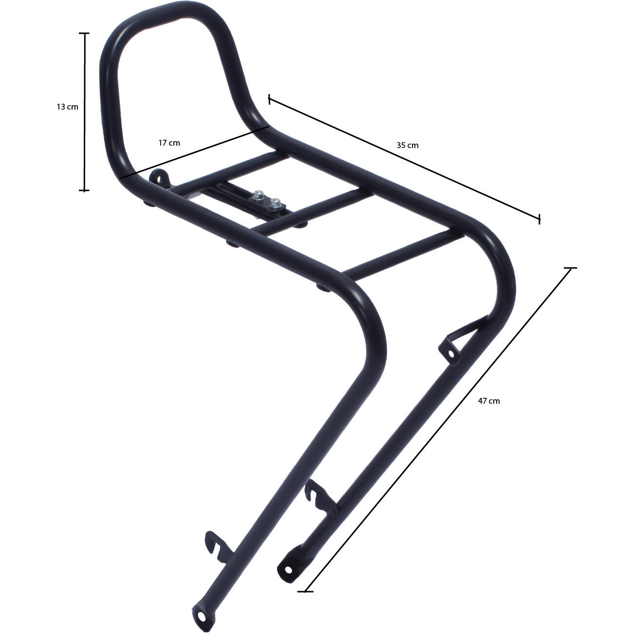 Support Avant Steco 28 - Noir Mat pour Vélos 2/2