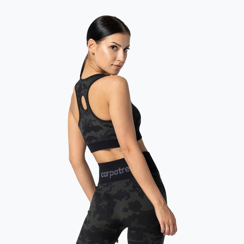 Carpatree Camo Seamless fitness bra