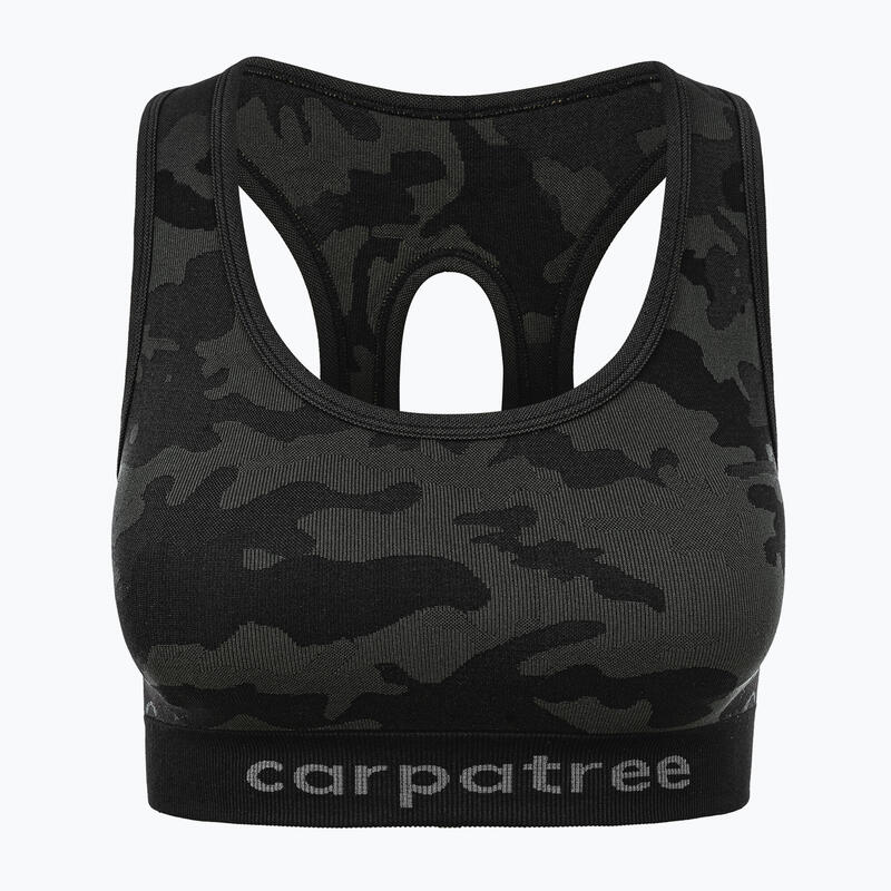 Bustieră Fitness Sutien Sport Camo Seamless, Verde