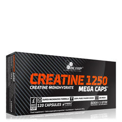 Créatine monohydrate - Creatine 1250 Mega Caps