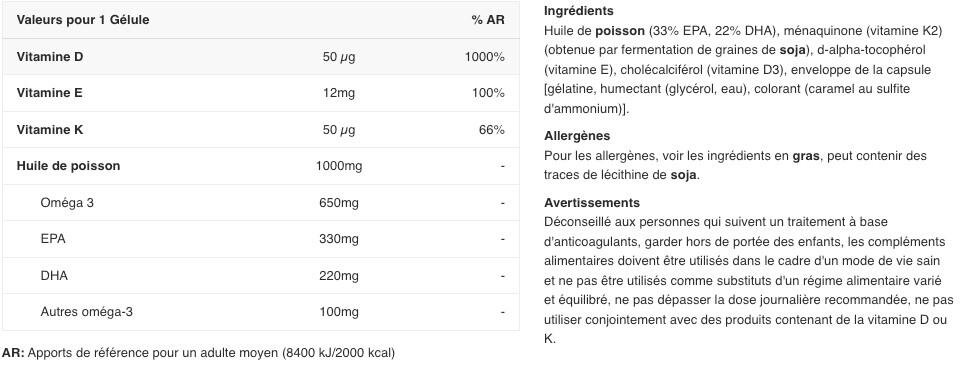 Omega 3 - Gold Omega 3 D3+K2 Sport Edition - 60 Capsule 2/3