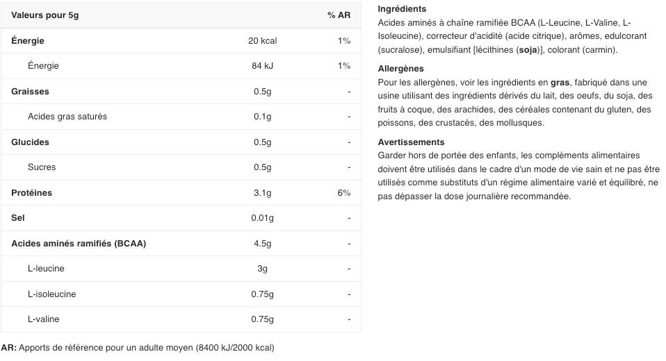 BCAA en poudre - BCAA 4:1:1 Xplode Powder - Punch aux Fruits 2/3