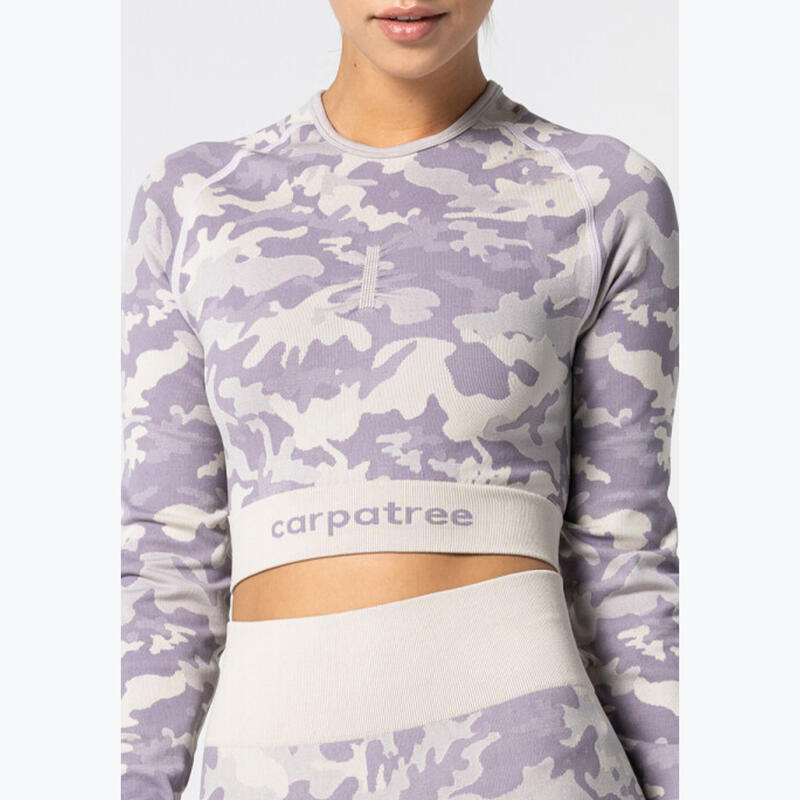 Camiseta de entrenamiento Carpatree Camo sin costuras para mujer