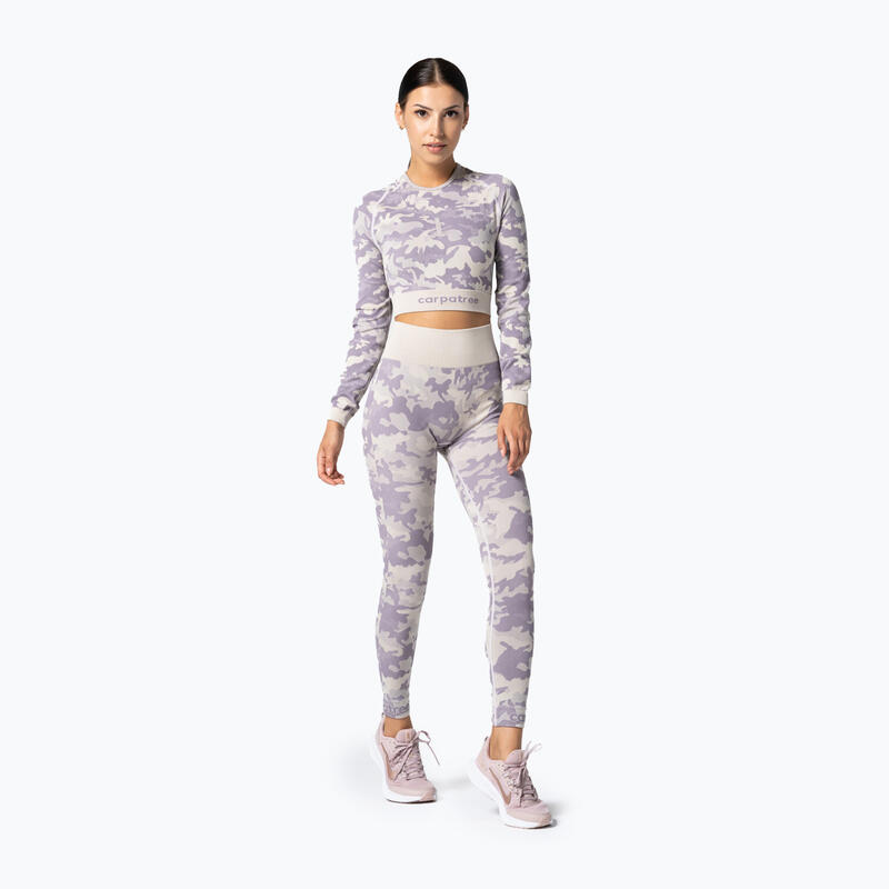 Top da allenamento da donna senza cuciture Carpatree Camo