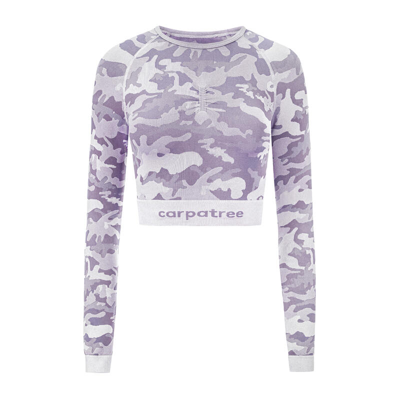 Top da allenamento da donna senza cuciture Carpatree Camo