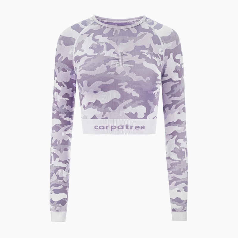 Camiseta de entrenamiento Carpatree Camo sin costuras para mujer