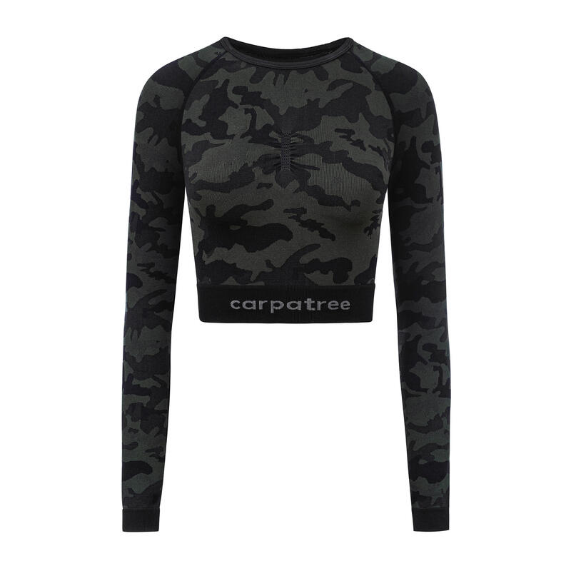 Top da allenamento da donna senza cuciture Carpatree Camo