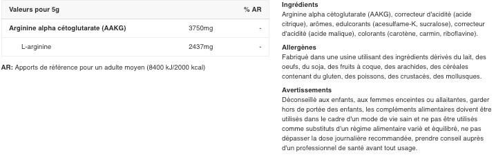 L-Arginine - AAKG Xplode Powder - Orange 300g 2/3