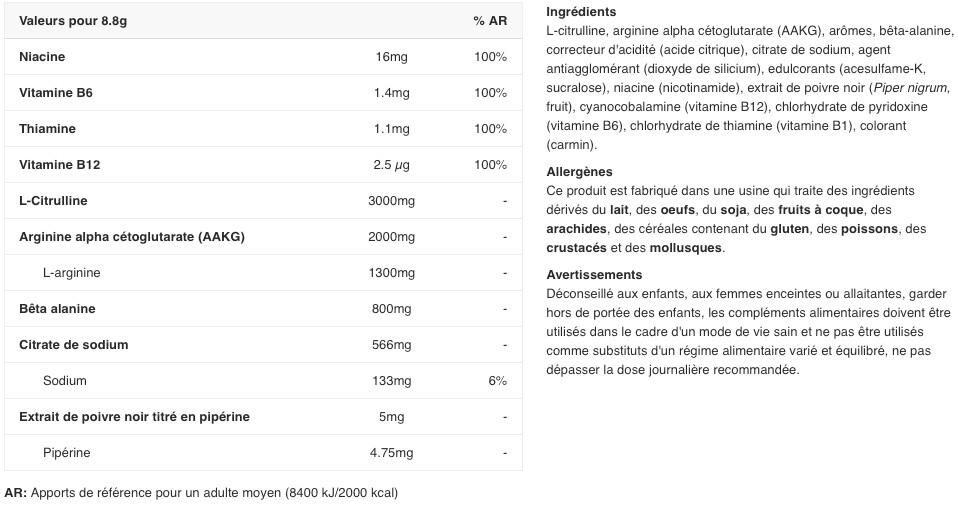 Pre-workout - Pump Xplode Powder - Punch aux Fruits 300g 2/4
