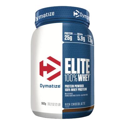 Whey Elite Whey Protein Dymatize barattolo polvere senza zucchero