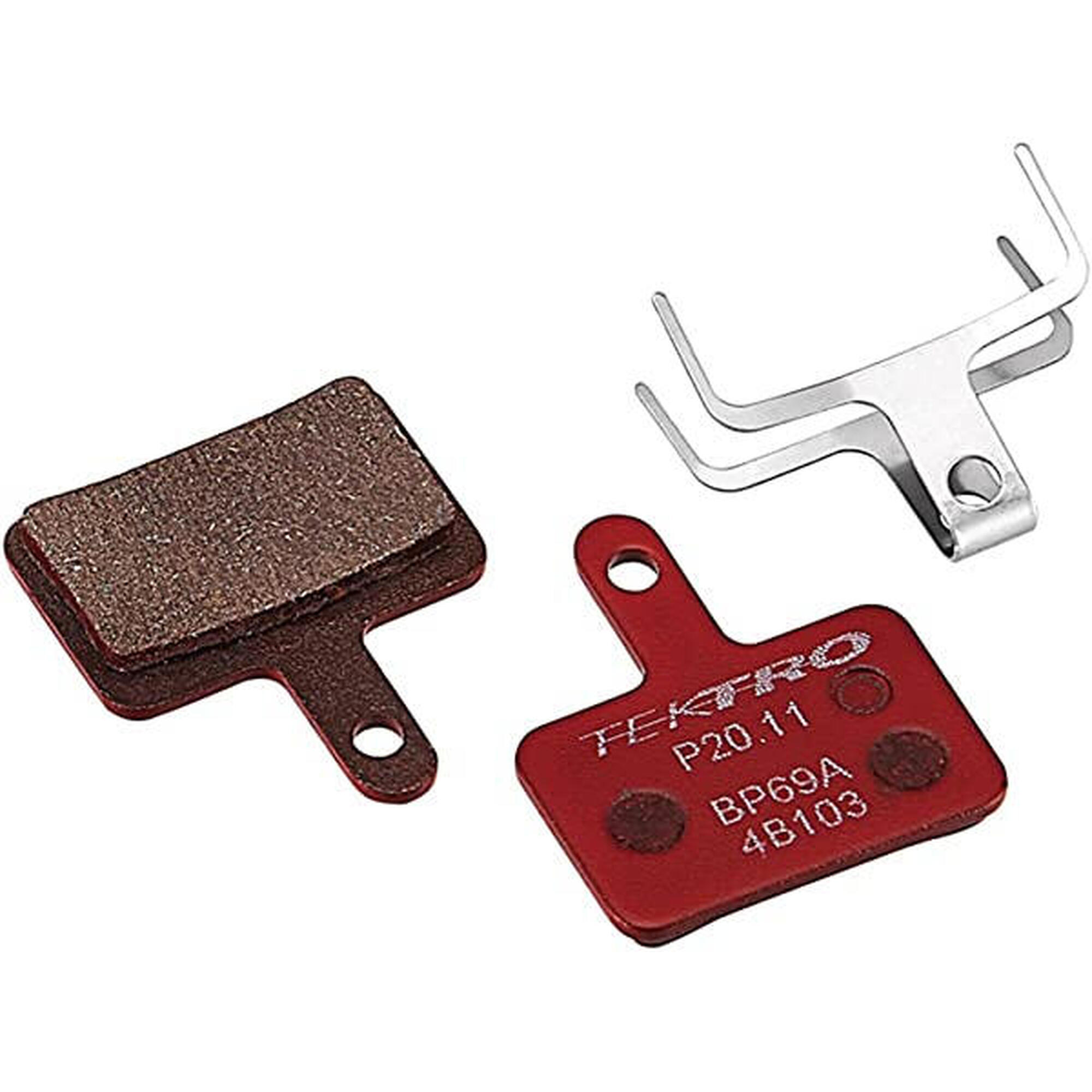 Plaquettes de frein à disque vélo - résine et semi-métallique - Tektro A10.11 E10.11