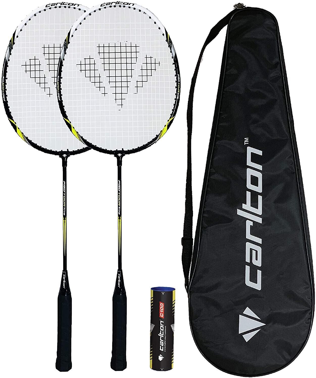 CARLTON Carlton Pro Tour Badminton Racket Twin Set, Cover & Shuttles