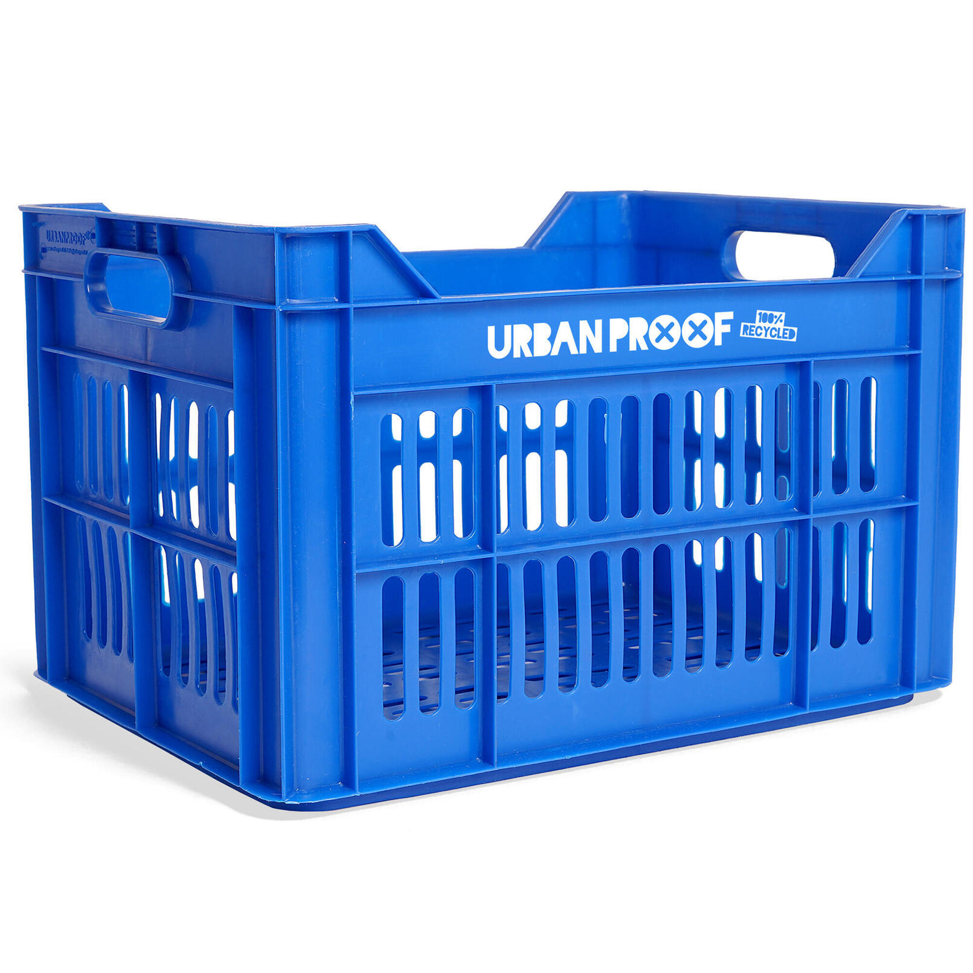 Urban Proof - Caisse À Vélo Recyclée 30 Litres - Panier Vélo - Bleu - Taille Unique - Decathlon