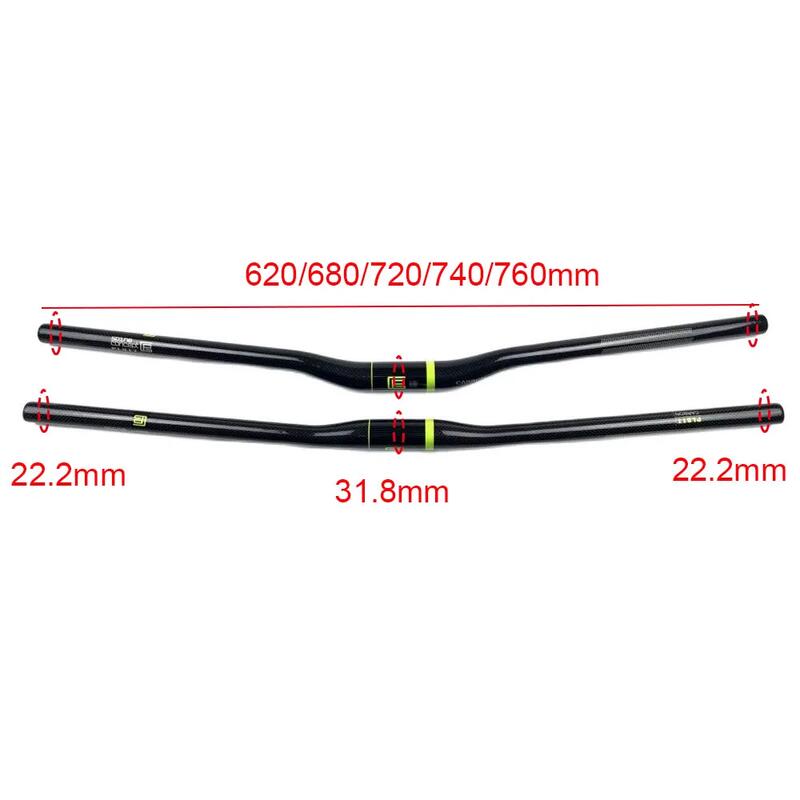 Kierownica Mtb 31,8X620Mm - Czarny Mat