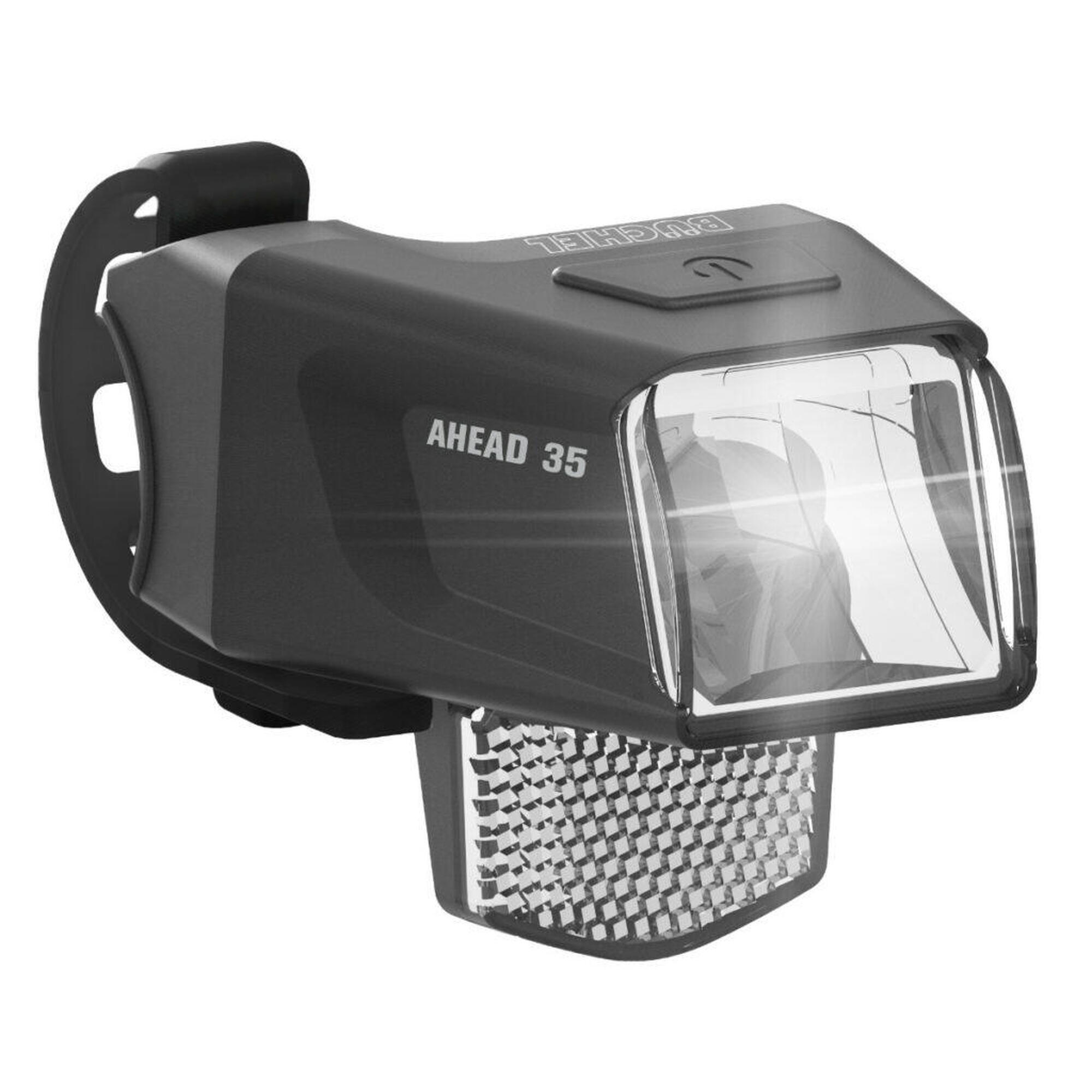 Reflektor Przedni Led  "Ahead 35"  - Czarny