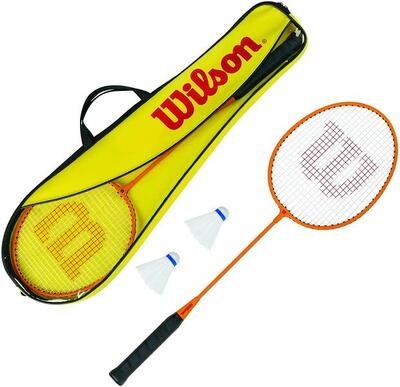 Badminton set wilson met 2 rackets en shuttles