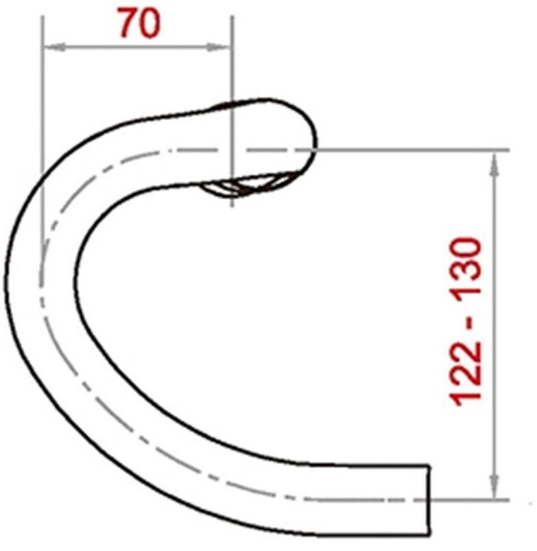 Satori Lenkung X-Race Aero Ø31.8mm B = 400 mm Matt Schwarz 4/5