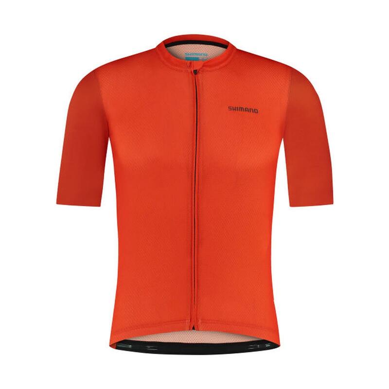 SHIMANO ARIA Korte Mouw Jersey, Koraalrood