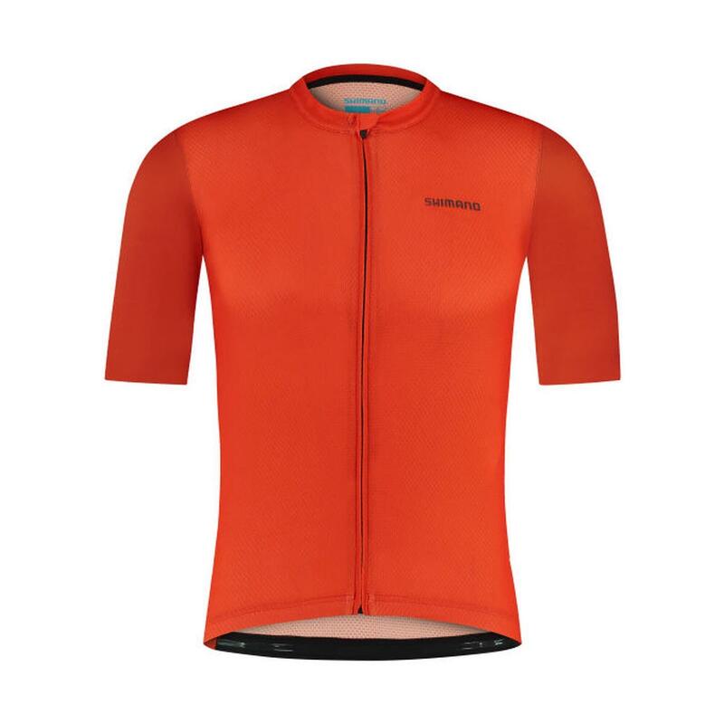 SHIMANO ARIA Short Sleeve Jersey, Coral Red