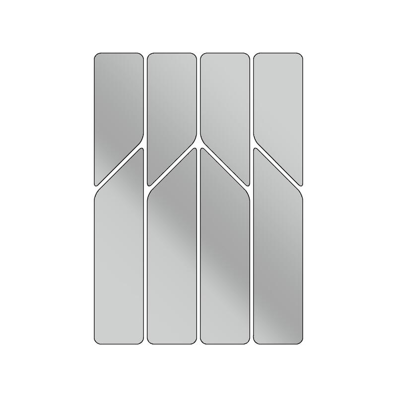 Riesel Design® reflektierende Rahmensticker XL re:flex frame silver