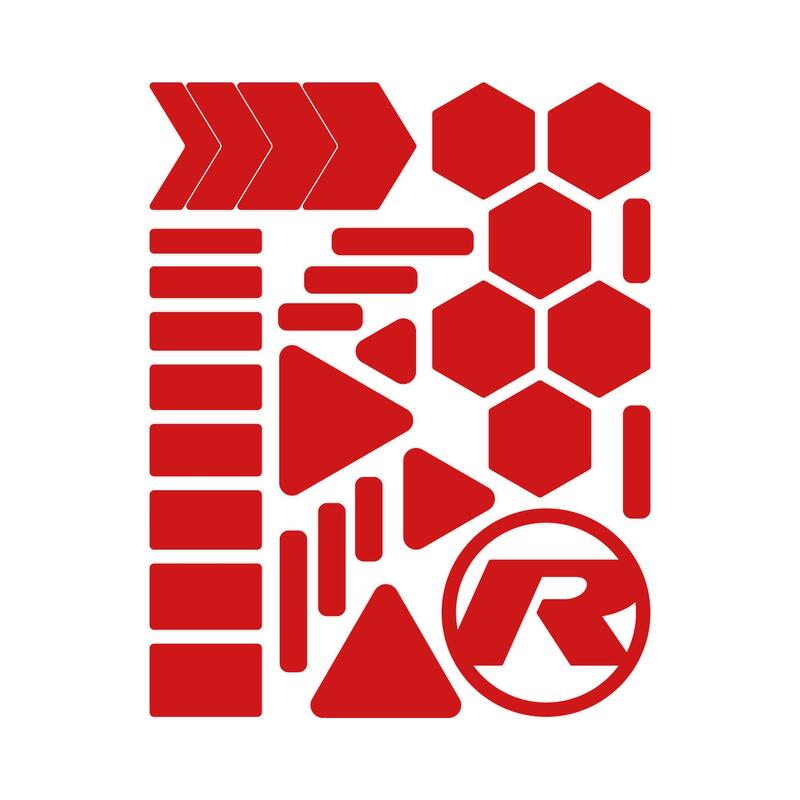 Riesel Design® reflektierende Rahmensticker re:flex city red