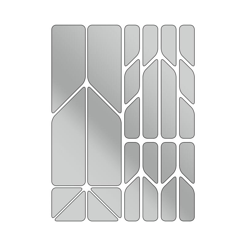 Riesel Design® reflektierende Rahmensticker XL re:flex plus silver