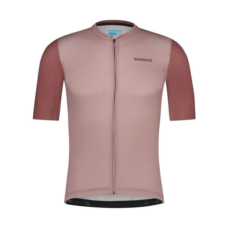 SHIMANO ARIA Short Sleeve Jersey, Metallic Maroon