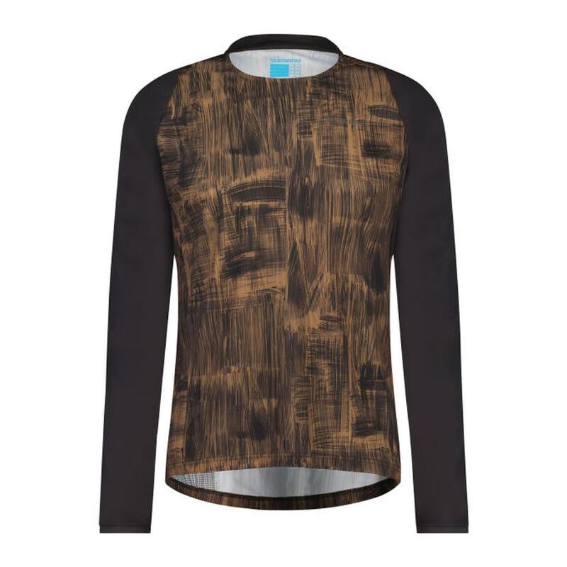 SHIMANO FORESTA Long Sleeve Jersey,  Metallic Brown