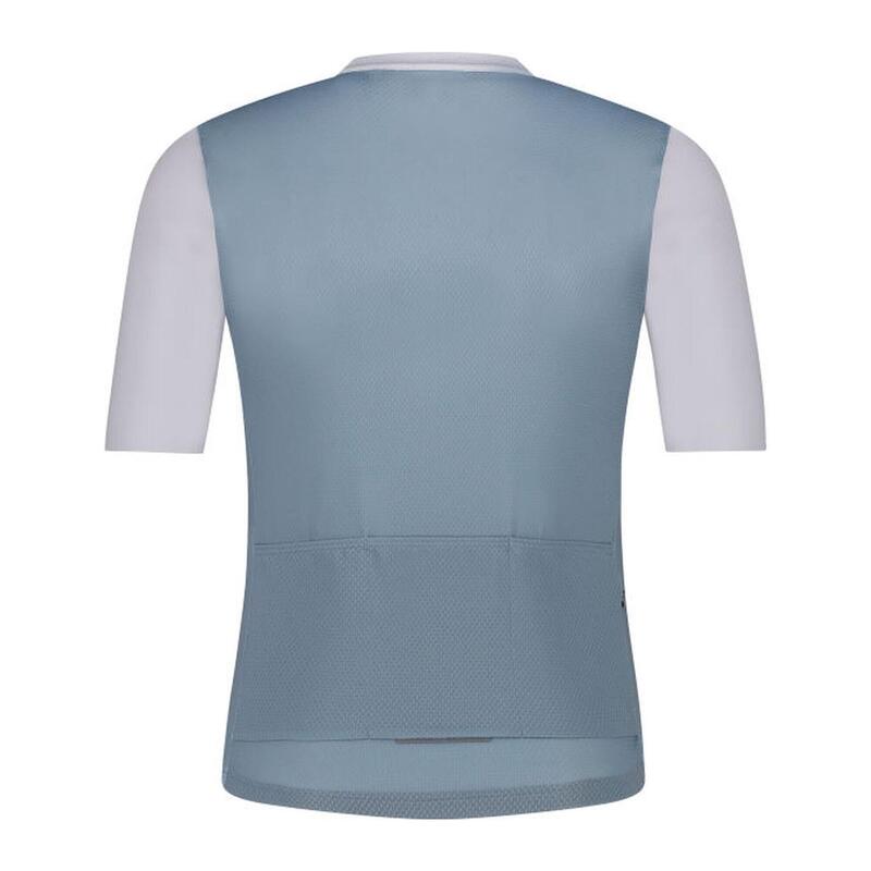 SHIMANO ARIA Korte Mouw Jersey, Transparant Blauw