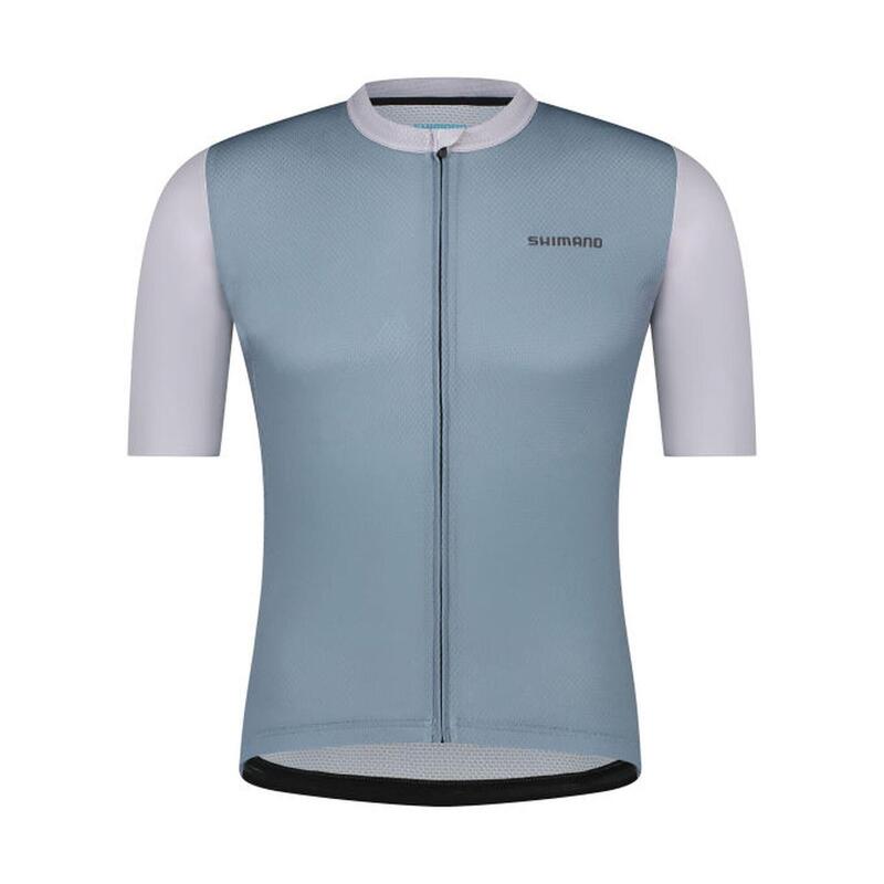 SHIMANO ARIA Korte Mouw Jersey, Transparant Blauw