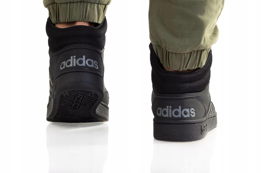 Chaussures Hommes Adidas Hoops 3.0 Vintage Mid noir 3/7