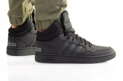 Chaussures Hommes Adidas Hoops 3.0 Vintage Mid noir
