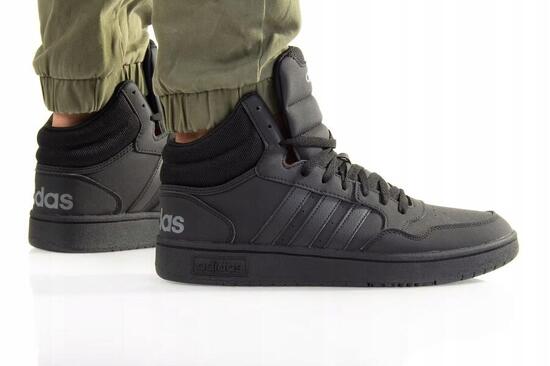 Chaussures Hommes Adidas Hoops 3.0 Vintage Mid noir