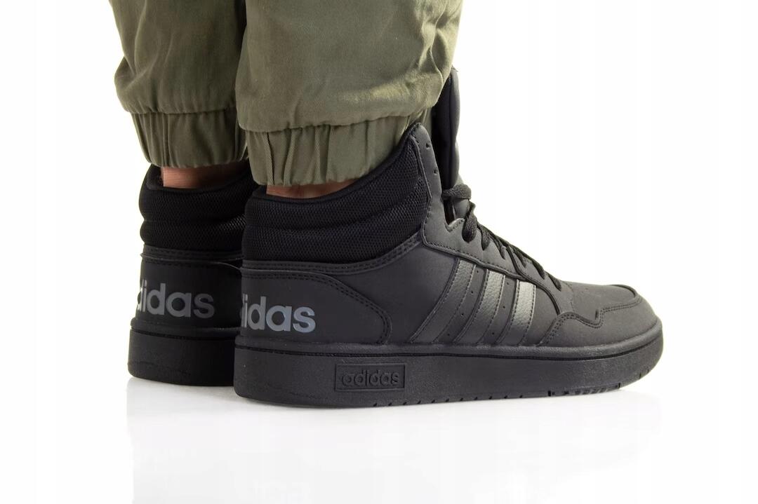 Chaussures Hommes Adidas Hoops 3.0 Vintage Mid noir 4/7