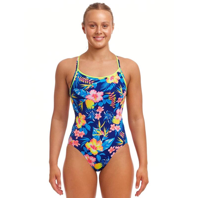 Funkita Badpak Dames Diamond Back One Piece In Bloom