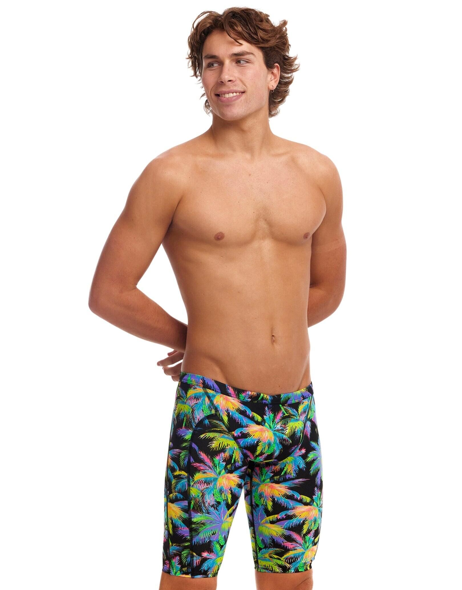 FUNKY TRUNKS Funky Trunks Paradise Please Swim Jammers - Multi