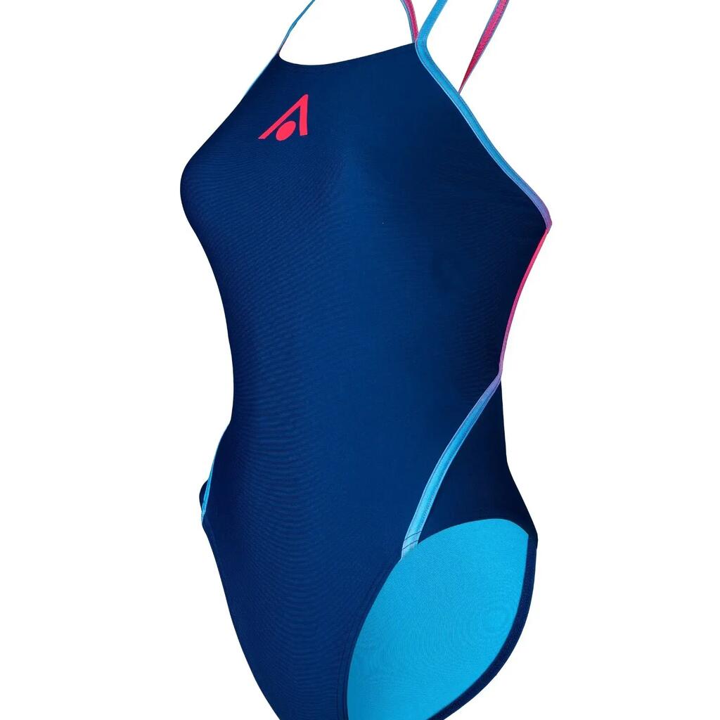 Aqua Sphere Essential Diamond Back Swimsuit - Navy/Pink