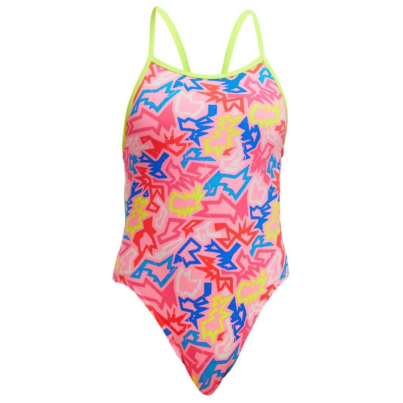 Funkita Girls Rock Star Single Strap Swimsuit - Pink FUNKITA - Decathlon