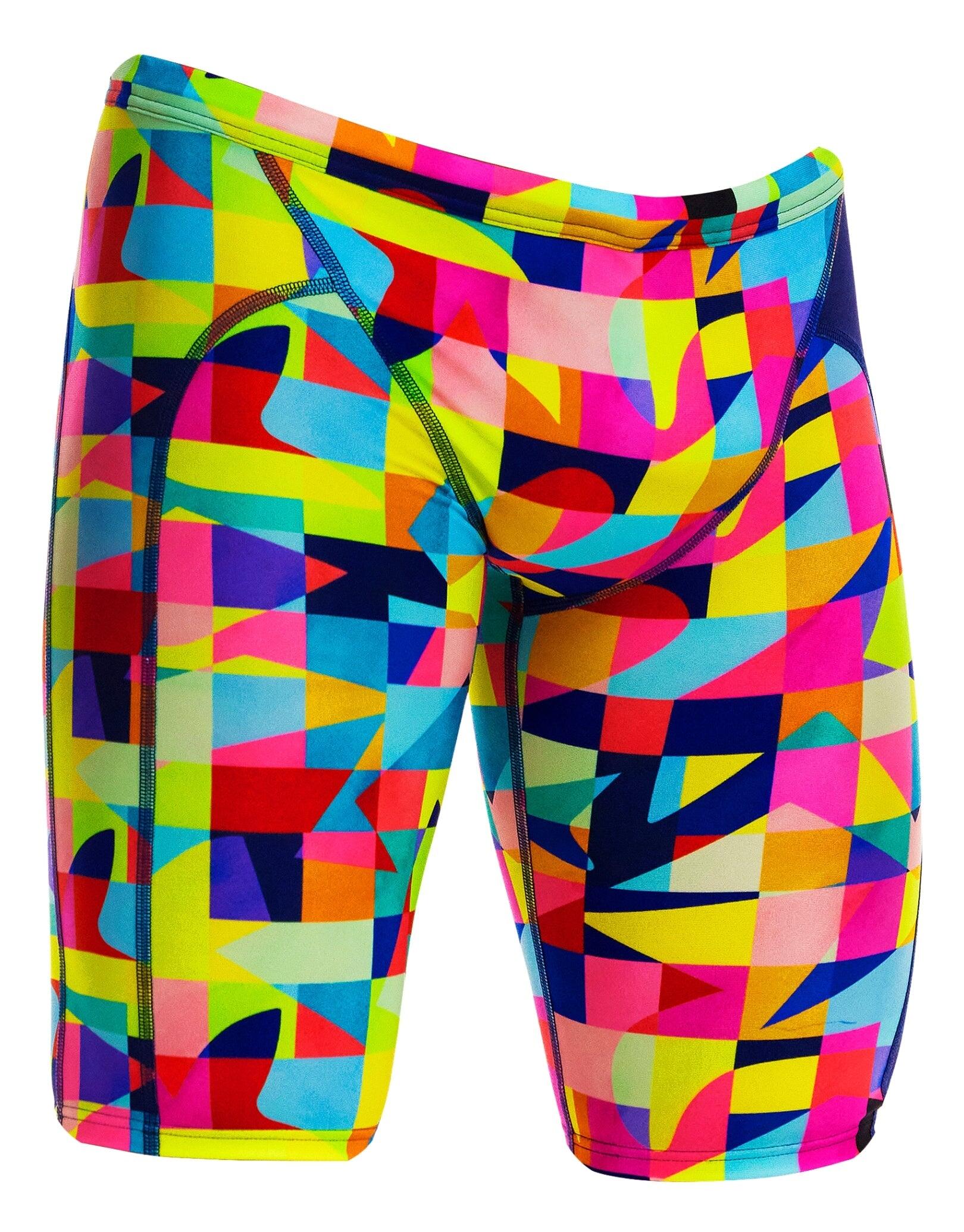 Funky Trunks On The Grid Swim Jammers - Multi 3/5