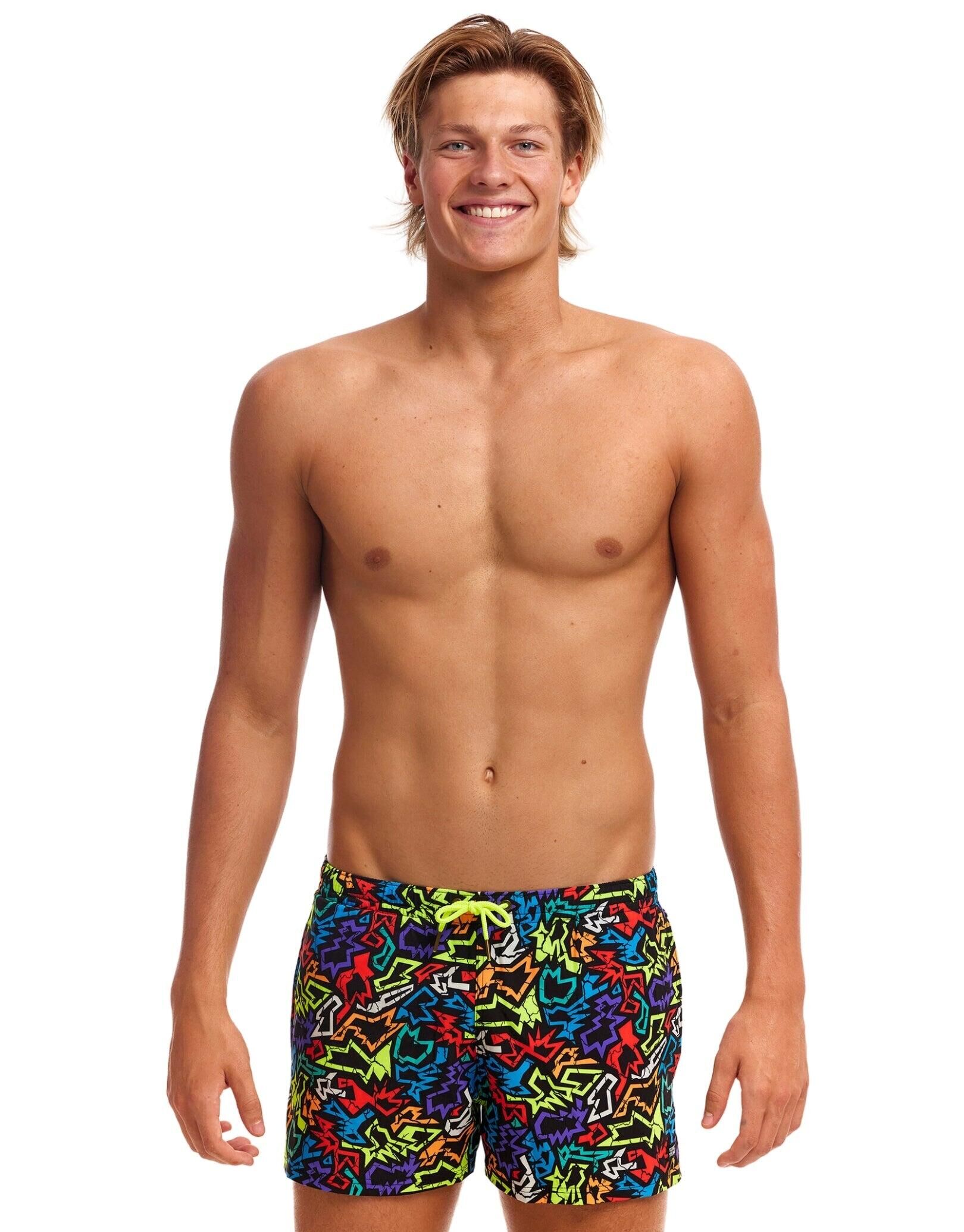 FUNKY TRUNKS Funky Trunks Funk Me Shorty Swim Shorts - Black/Multi