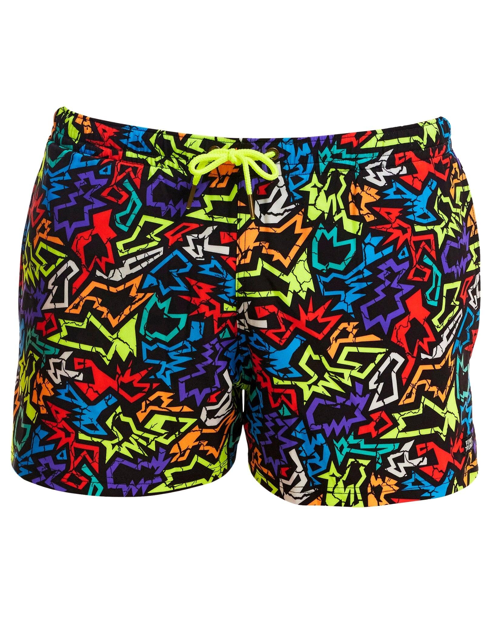 Funky Trunks Funk Me Shorty Swim Shorts - Black/Multi 3/5