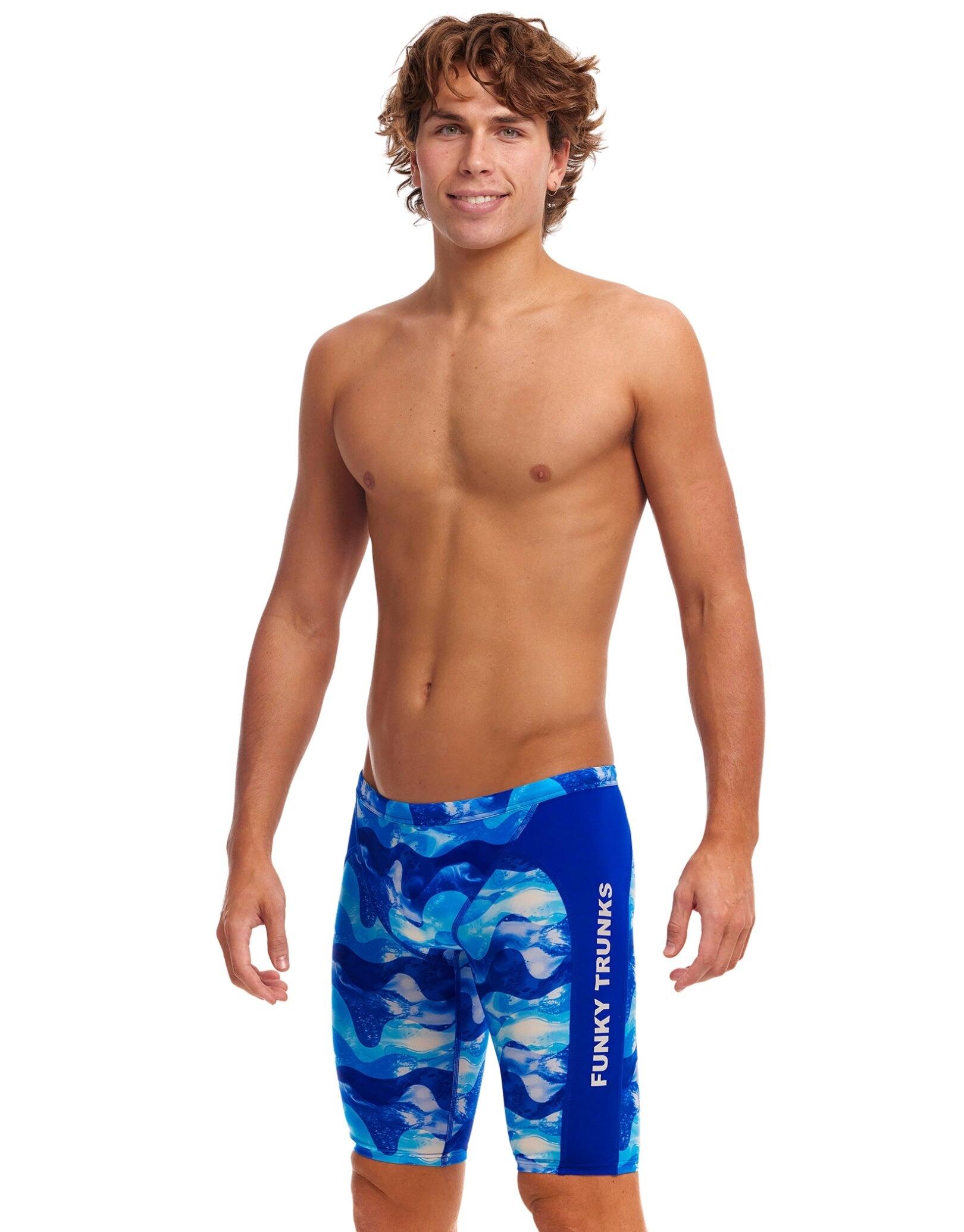 Funky Trunks Dive In Swim Jammers - Blue 1/5