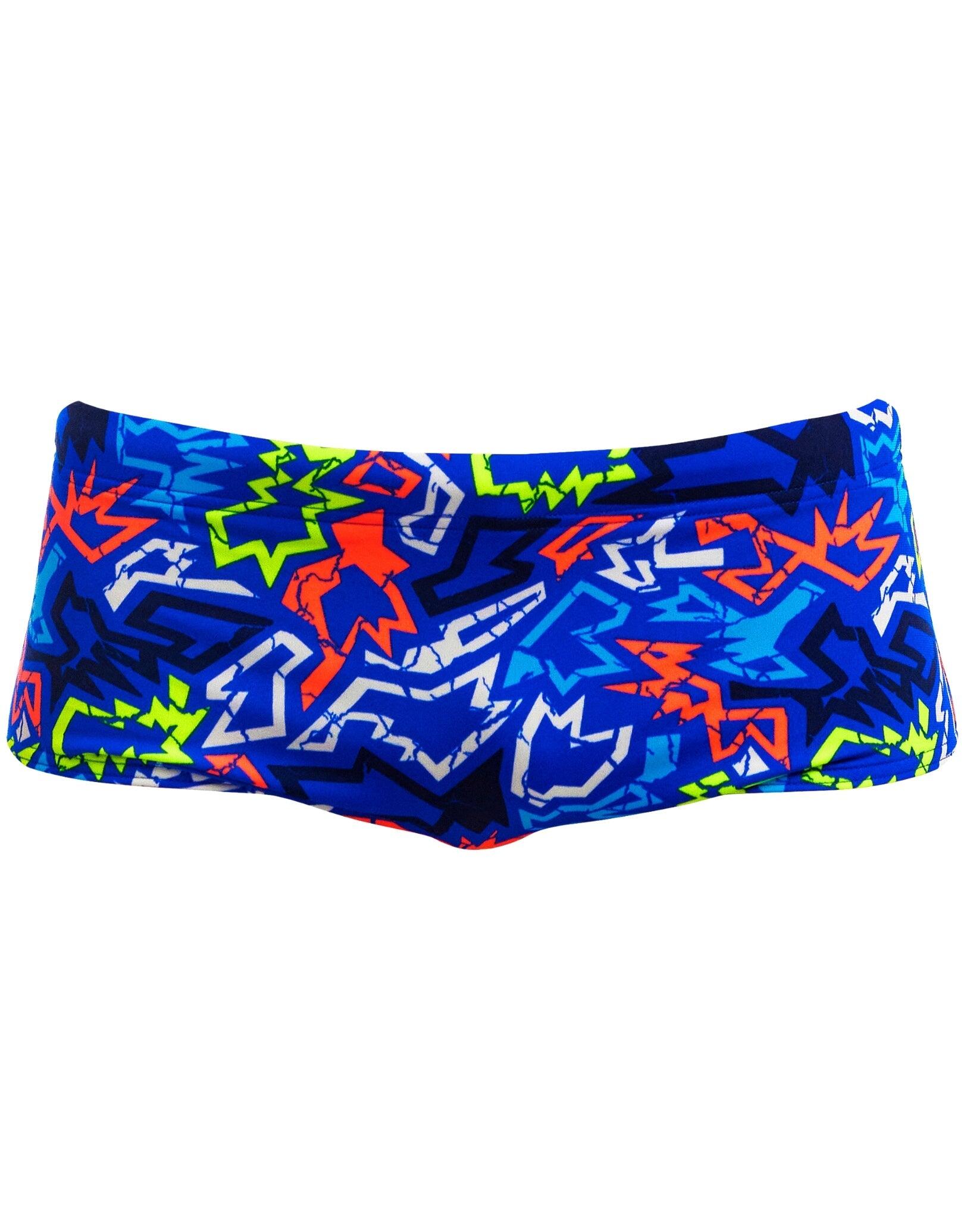 Funky Trunks Boys Broken Hearts Sidewinder Swim Trunks - Blue 3/5